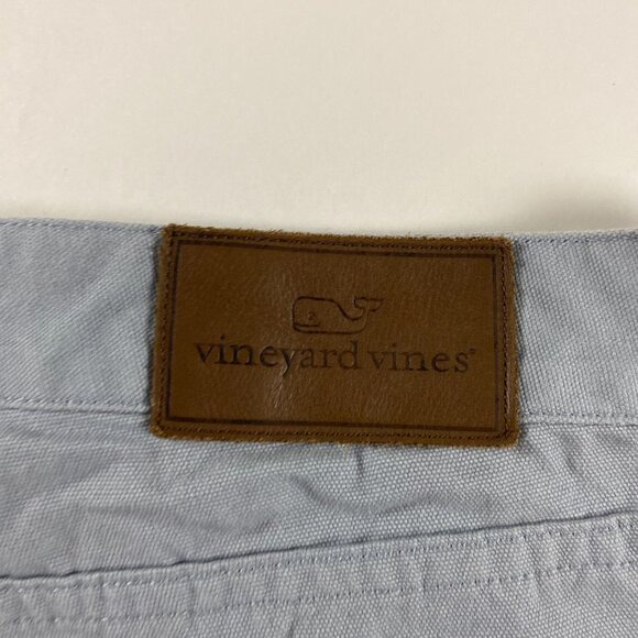 Vineyard Vines Canvas Twill Chino Pants Men's 32 x 32 Cotton Light Blue 5 Pocket - Picture 5 of 13